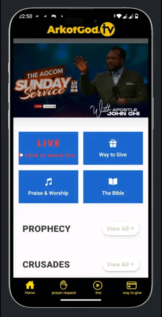 Ark of God TV Mobile App